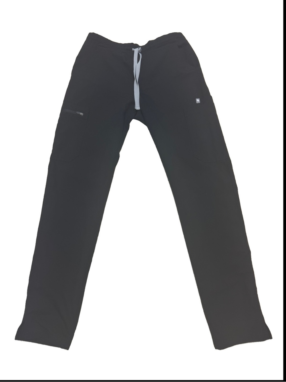 FIGS Yola Scrub Pants Women’s XS Slim Fit Black Gray Drawstring Nursing Cargo